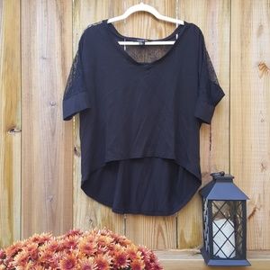 Drapey black blouse